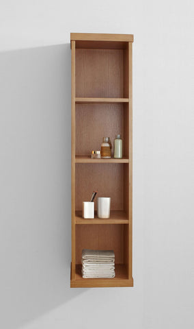 Image of Virtu USA Hewitt 12" Linen Cabinet in Chestnut ESC-504-ES