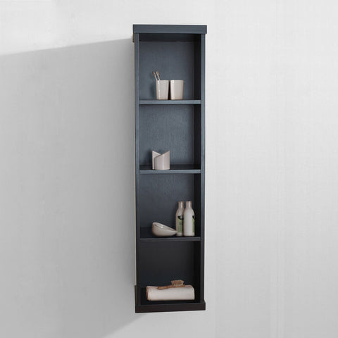 Image of Virtu USA Hewitt 12" Linen Cabinet in Chestnut ESC-504-ES