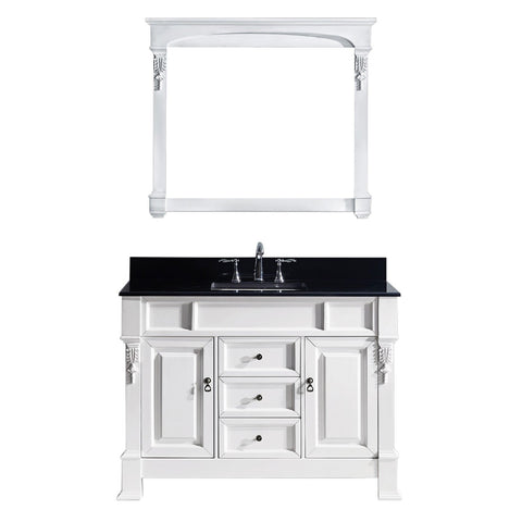 Image of Virtu USA Huntshire 48" Single Bathroom Vanity GS-4048-BGSQ-WH