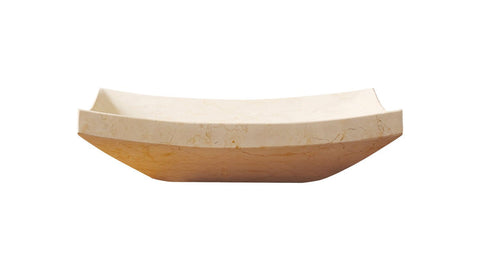 Image of Virtu USA Icarus Natural Stone Bathroom Vessel Sink in Sunny Yellow Marble VST-2013-BAS
