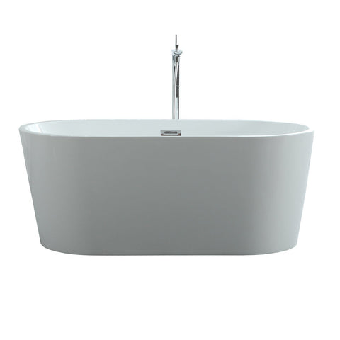 Image of Virtu USA Serenity 59" x 29.5" Freestanding Soaking Bathtub VTU-1159
