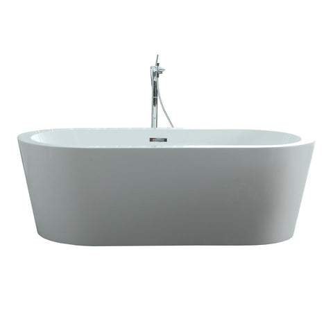 Image of Virtu USA Serenity 59" x 29.5" Freestanding Soaking Bathtub VTU-1259