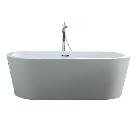 Image of Virtu USA Serenity 63" x 29.5" Freestanding Soaking Bathtub VTU-1263
