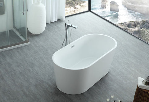 Image of Virtu USA Serenity 67" x 31.49" Freestanding Soaking Bathtub VTU-1167