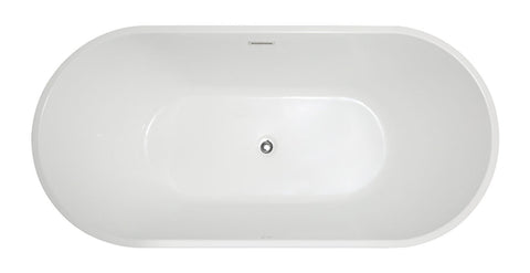 Image of Virtu USA Serenity 67" x 31.49" Freestanding Soaking Bathtub VTU-1167