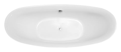 Image of Virtu USA Serenity 67" x 31.49" Freestanding Soaking Bathtub VTU-1667