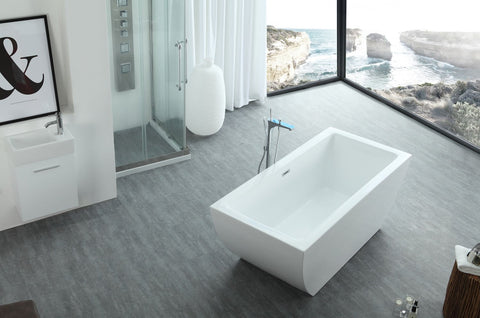 Image of Virtu USA Serenity 67" x 31.5" Freestanding Soaking Bathtub VTU-3667