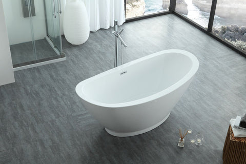 Image of Virtu USA Serenity 69" x 33.5" Freestanding Soaking Bathtub VTU-1769
