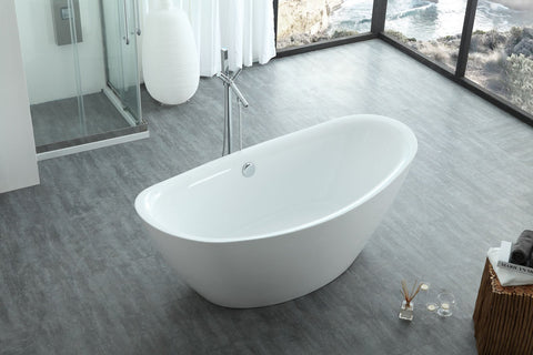 Image of Virtu USA Serenity 71" x 34.64" Freestanding Soaking Bathtub VTU-1571