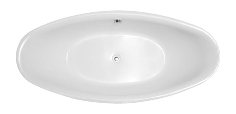 Image of Virtu USA Serenity 71" x 34.64" Freestanding Soaking Bathtub VTU-1571