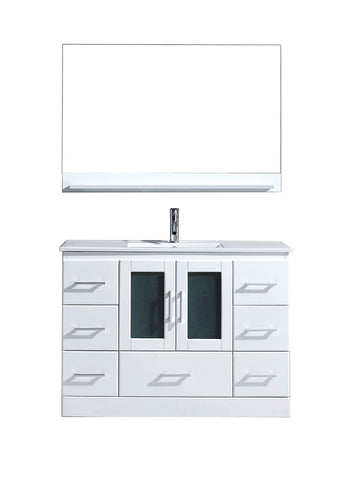Image of Virtu USA Zola 48" Single Bathroom Vanity MS-6748-C-WH