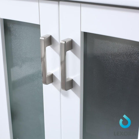 Image of Volez 24" White Single Vanity | Integrated Top | White Integrated Square Sink and 22" Mirror