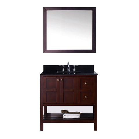 Image of Winterfell 36" Single Bathroom Vanity ES-30036-BGSQ-ES