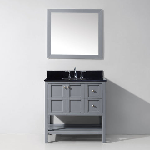 Image of Winterfell 36" Single Bathroom Vanity ES-30036-BGSQ-ES