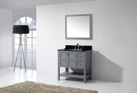 Image of Winterfell 36" Single Bathroom Vanity ES-30036-BGSQ-ES