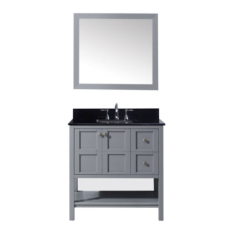 Image of Winterfell 36" Single Bathroom Vanity ES-30036-BGSQ-GR