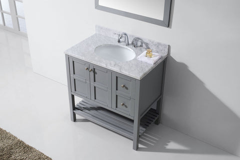 Image of Winterfell 36" Single Bathroom Vanity ES-30036-WMRO-ES