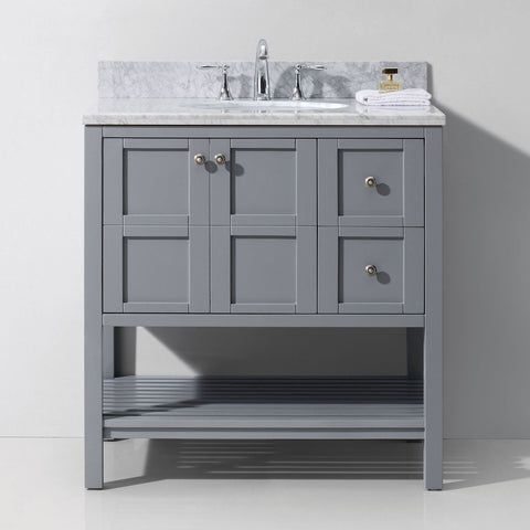 Image of Winterfell 36" Single Bathroom Vanity ES-30036-WMRO-ES