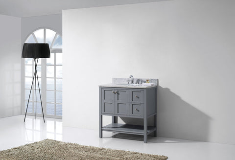 Image of Winterfell 36" Single Bathroom Vanity ES-30036-WMRO-ES