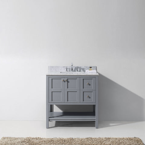 Image of Winterfell 36" Single Bathroom Vanity ES-30036-WMRO-ES