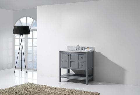Image of Winterfell 36" Single Bathroom Vanity ES-30036-WMRO-ES