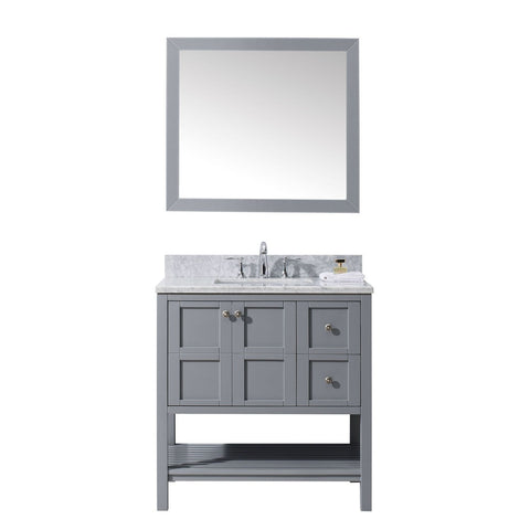 Image of Winterfell 36" Single Bathroom Vanity ES-30036-WMSQ-GR