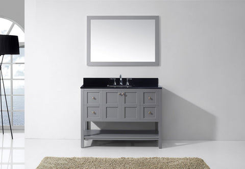 Image of Winterfell 48" Single Bathroom Vanity ES-30048-BGSQ-ES