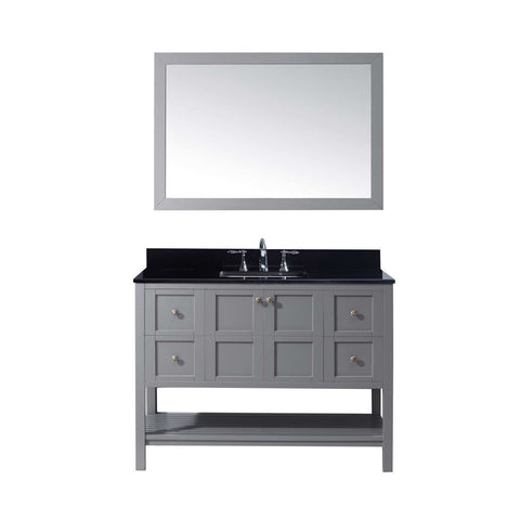 Image of Winterfell 48" Single Bathroom Vanity ES-30048-BGSQ-GR