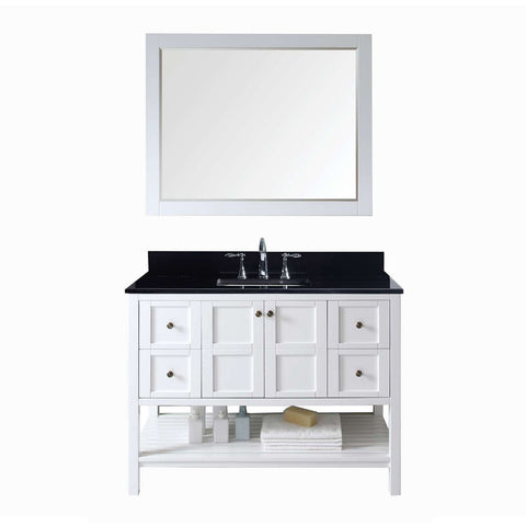 Image of Winterfell 48" Single Bathroom Vanity ES-30048-BGSQ-WH