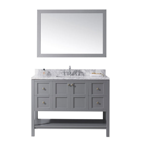 Image of Winterfell 48" Single Bathroom Vanity ES-30048-WMSQ-GR