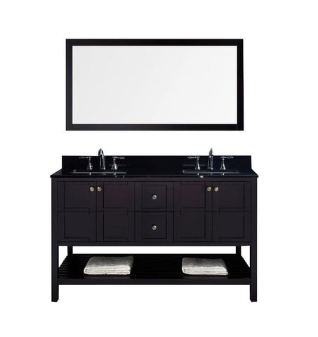 Image of Winterfell 60" Double Bathroom Vanity ED-30060-BGSQ-ES