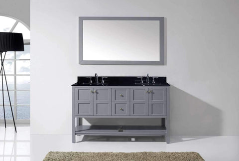 Image of Winterfell 60" Double Bathroom Vanity ED-30060-BGSQ-ES