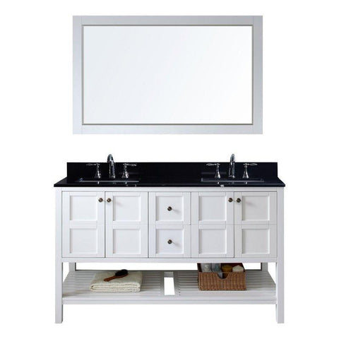 Image of Winterfell 60" Double Bathroom Vanity ED-30060-BGSQ-WH
