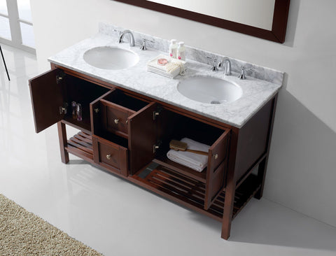 Image of Winterfell 60" Double Bathroom Vanity ED-30060-WMRO-ES