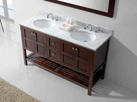 Image of Winterfell 60" Double Bathroom Vanity ED-30060-WMRO-ES
