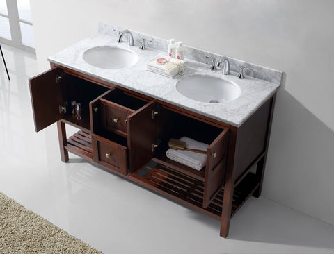 Image of Winterfell 60" Double Bathroom Vanity ED-30060-WMRO-ES