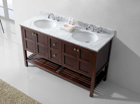 Image of Winterfell 60" Double Bathroom Vanity ED-30060-WMRO-ES