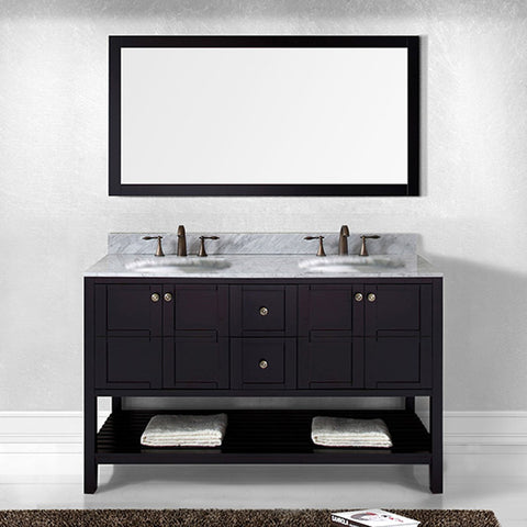 Image of Winterfell 60" Double Bathroom Vanity ED-30060-WMRO-ES