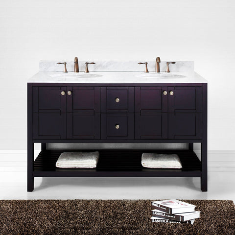 Image of Winterfell 60" Double Bathroom Vanity ED-30060-WMRO-ES