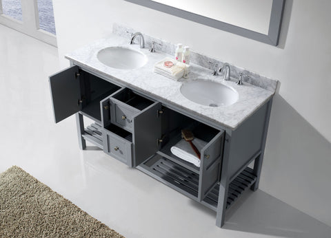 Image of Winterfell 60" Double Bathroom Vanity ED-30060-WMRO-ES