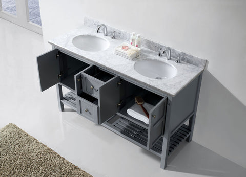 Image of Winterfell 60" Double Bathroom Vanity ED-30060-WMRO-ES