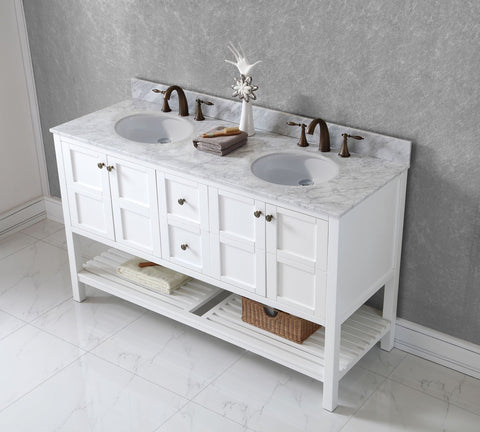 Image of Winterfell 60" Double Bathroom Vanity ED-30060-WMRO-ES