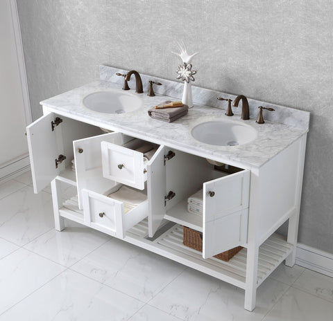 Image of Winterfell 60" Double Bathroom Vanity ED-30060-WMRO-ES