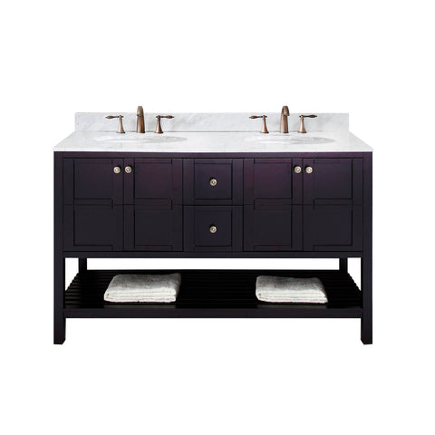 Image of Winterfell 60" Double Bathroom Vanity ED-30060-WMRO-ES-NM