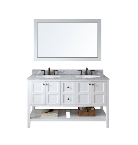 Image of Winterfell 60" Double Bathroom Vanity ED-30060-WMRO-WH