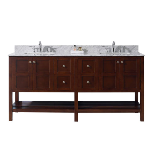 Image of Winterfell 72" Double Bathroom Vanity ED-30072-WMSQ-ES