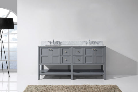 Image of Winterfell 72" Double Bathroom Vanity ED-30072-WMSQ-ES
