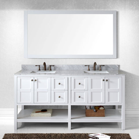 Image of Winterfell 72" Double Bathroom Vanity ED-30072-WMSQ-ES