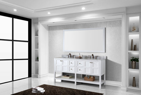 Image of Winterfell 72" Double Bathroom Vanity ED-30072-WMSQ-ES