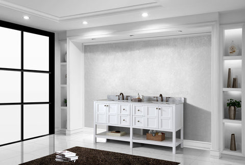 Image of Winterfell 72" Double Bathroom Vanity ED-30072-WMSQ-ES
